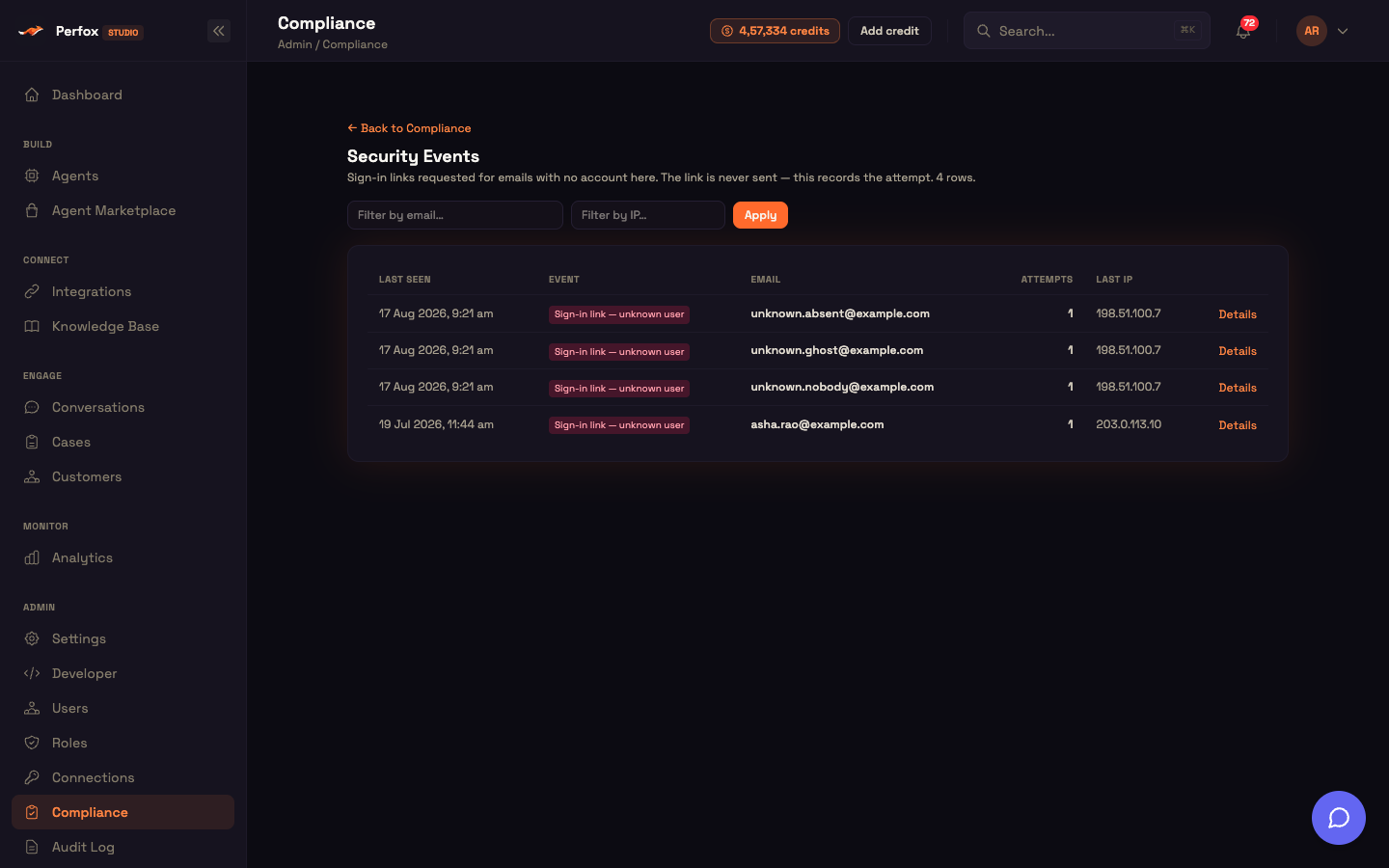 The Security Events log